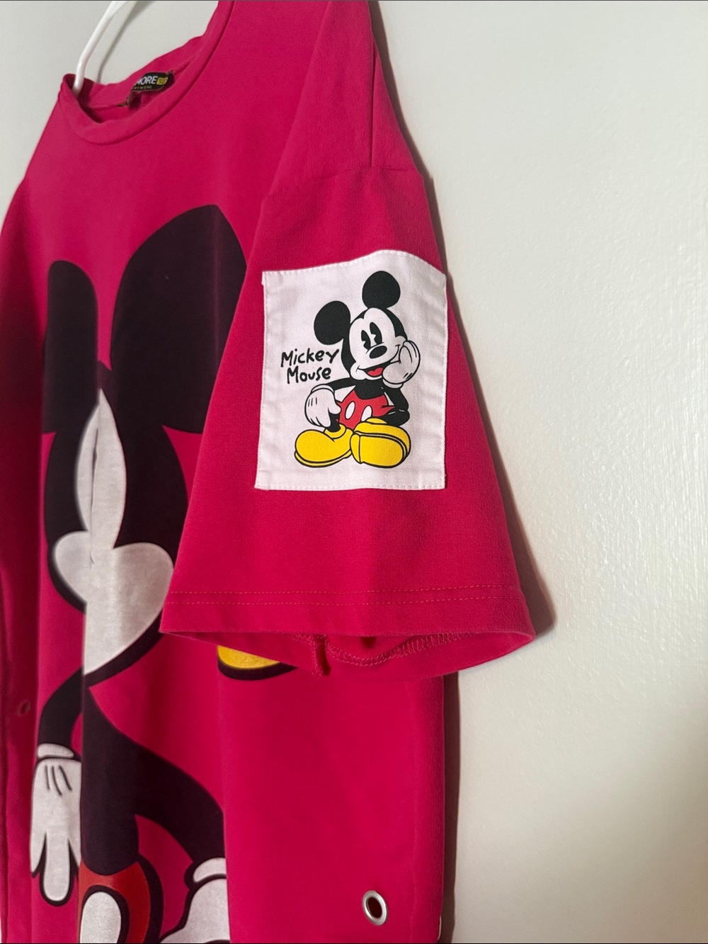 Mickey Mouse Graphic Tee Dress - Hot Pink - Picture 2 of 5